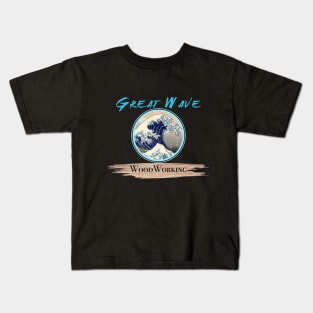 Great Wave Woodworking - kanagawa Kids T-Shirt